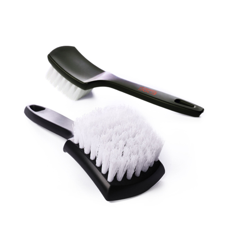 wholesale round plastic rim brush tyre cleaning brush