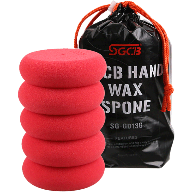 SGCB UFO Shape Auto Foam Wax Applicator Pad Car Tyre Dressing Sponge Applicator