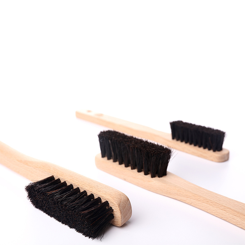 SGCB Long Wooden Handle Car Cleaning Brush Bike Tire Wheel Detailing Washing Brush, S/ M/ L