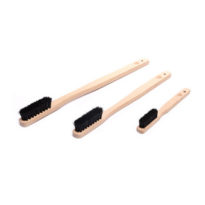 SGCB Long Wooden Handle Car Cleaning Brush Bike Tire Wheel Detailing Washing Brush, S/ M/ L