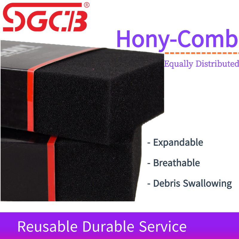 SGCB PRO Car Cleaning Sponge, Super Absorbent Honeycomb Car Wash Sponge Multi-use Heavy Duty Foam Scrub Sponge Non-Scratch