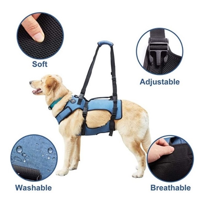 Wholesale Dog Carry Sling Large Robustness Leash Dogs Disabled Comfortable Dog Safety Harness