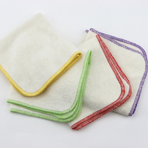 New Design Custom size 20*20cm Natural Color Cloth Fiber Reusable Bamboo Microfiber Baby Towel