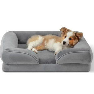 Removable Washable Cover Dog Sofa Bed Pad Medium Supportive Foam Pet Couch Orthopedic Pet Bed