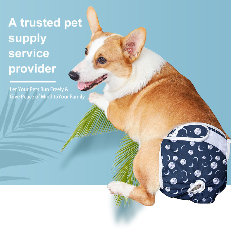 Wholesale Reusable Washable Dog Diapers Female Highly Absorbent Doggie Diapers Size Adjustable Puppy Diapers