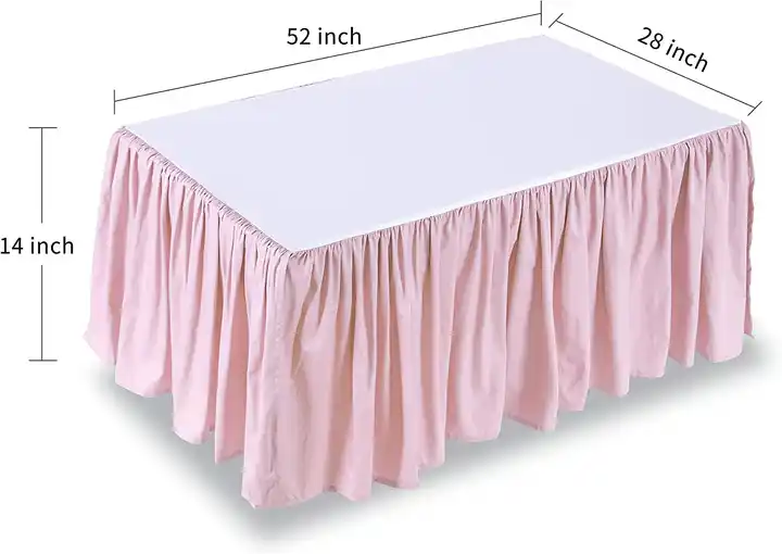 Crib Bed Skirt 4 Sides Pleated Dust Ruffle for Baby Boys Girls Elastic Adjustable Fit Toddler Bed skirt Easy On/Off