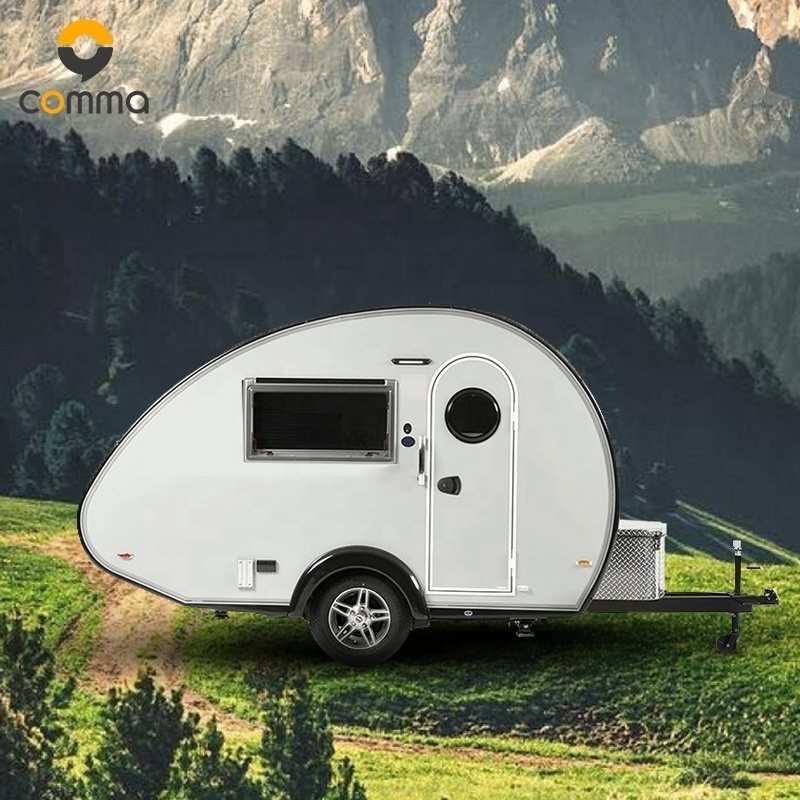 High quality camping trailers caravan small frame with wc