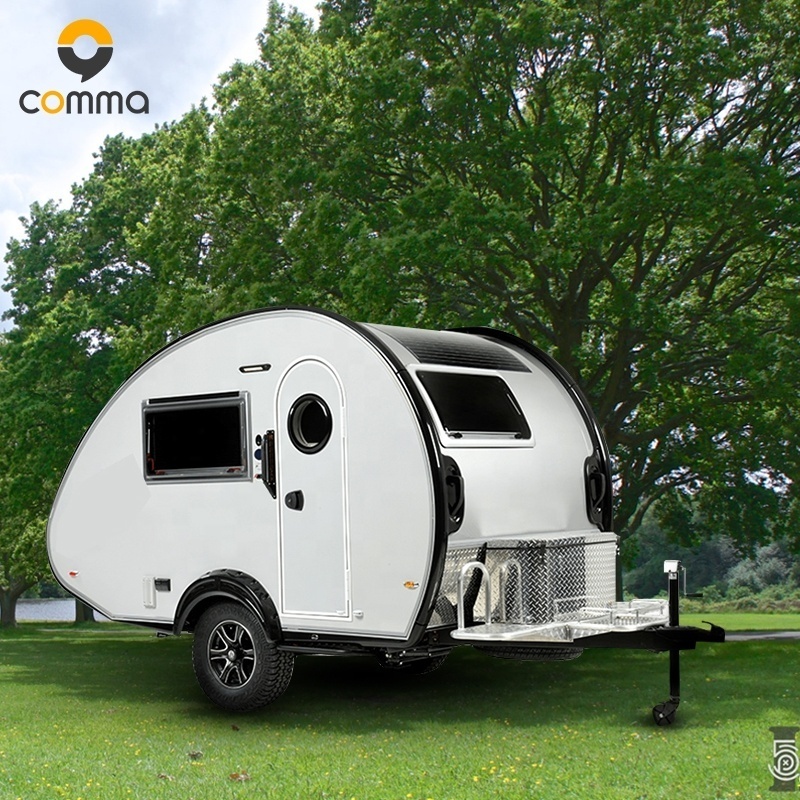 High quality camping trailers caravan small frame with wc