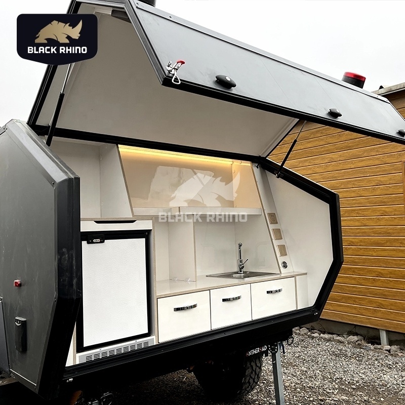 Factory price australia standard camping mini trailer camper offroad caravan