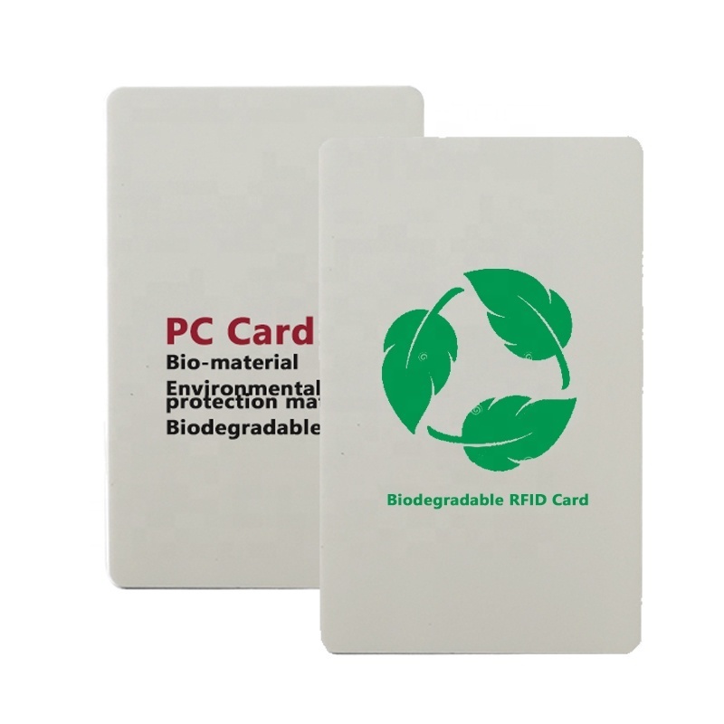 OTPS Bio Polycarbonate material RFID Blank Smart Chip maker inlay credit hotel key card custom printing pvc vip business card