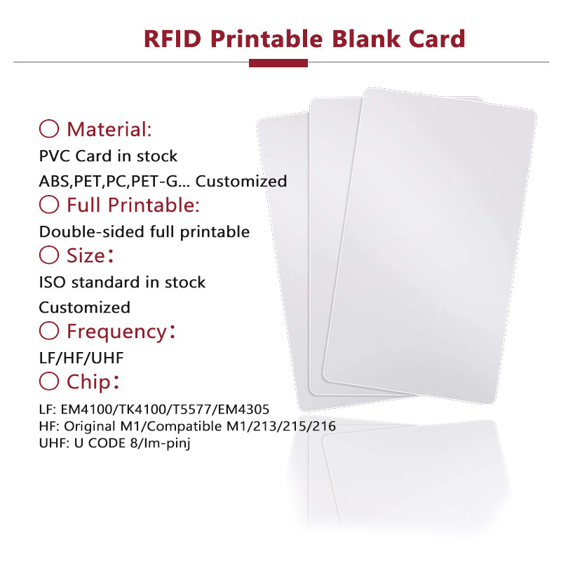 OTPS Bio Polycarbonate material RFID Blank Smart Chip maker inlay credit hotel key card custom printing pvc vip business card