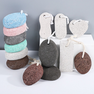 Wholesale trendy household customized logo volcanic rock porous foot washing and rubbing stone