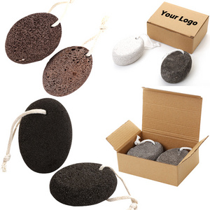 Wholesale OEM Pedicure Exfoliation Tools Foot File Scrub Product Remove Dead Skin Lava Volcanic Pumice Stone For Feet