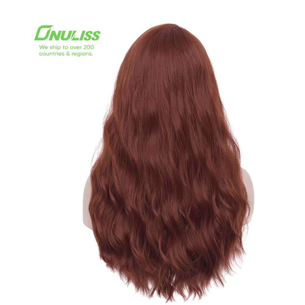 Women Halloween Cosplay Synthetic Human Hair Wigs Extensions Closure Wavy Curly Natural Perruque Full Lace Brazilian Human Hair