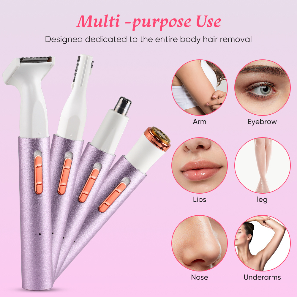 Brows Eyebrow Hair Remover Electric Razor for Women with LED Light for Instant and Painless Hair Removal