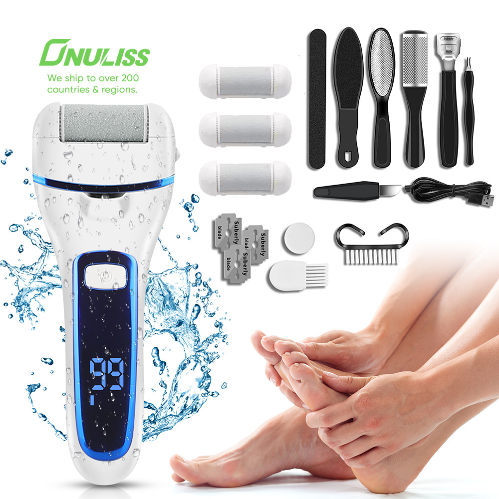 LED Screen Pedicure Device Foot Scrubber Grinder Foot File Dead Skin 2024 Rechargeable Callus Remover Tool Electric For Feet