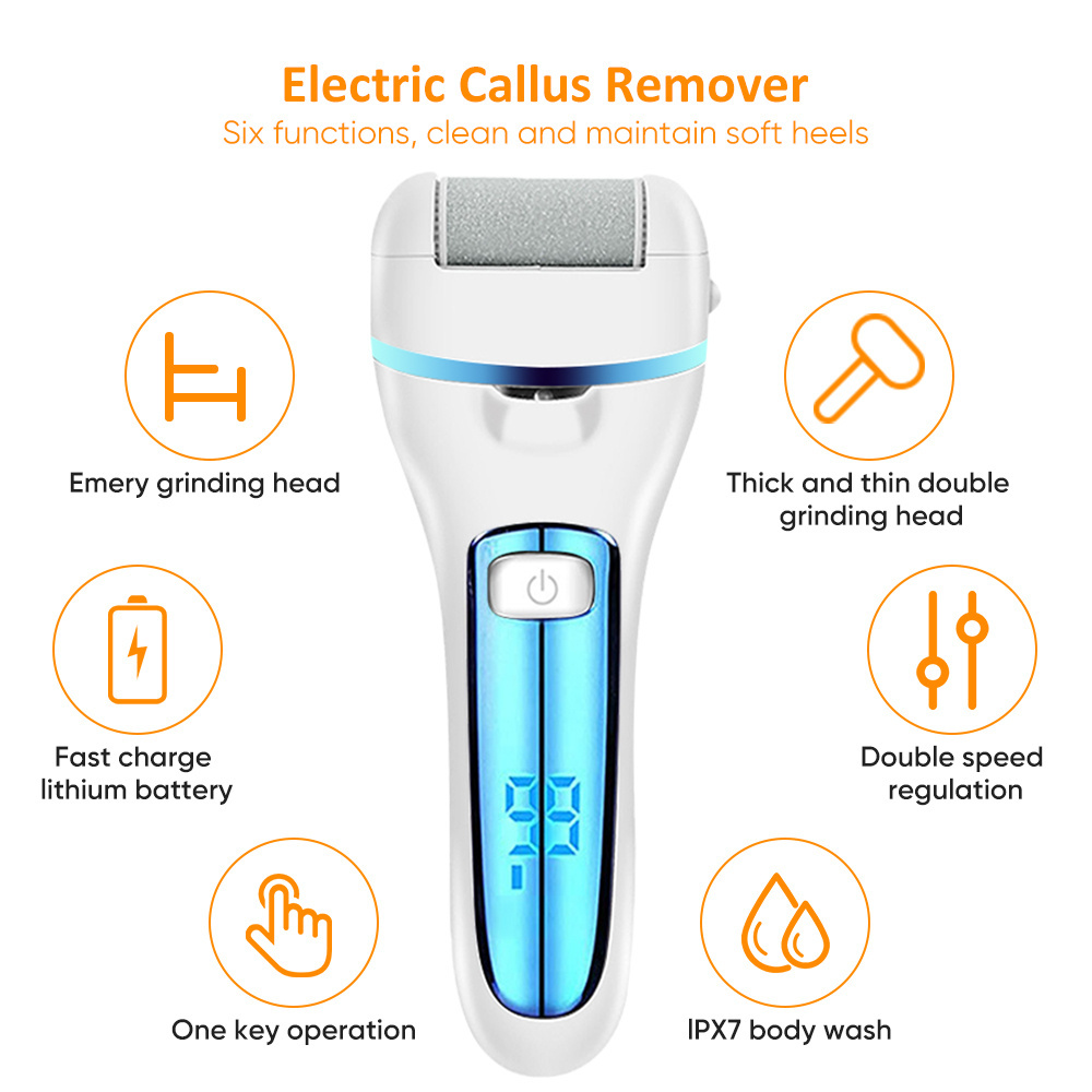 Electric Callus Remover Machine Feet Removes Calluses And Foot Grinder 3 in 1 Electric Pedicure Foot Callus Gel Remover