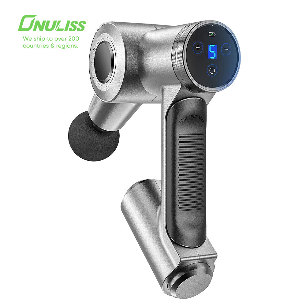 New Arrived Ergonomic Chiropractic Adjusting Massage Gun Lithium Battery Power Percussion Adjustable Arm Massage Gun