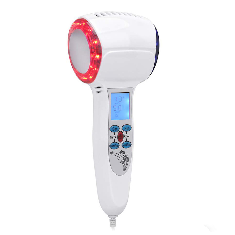 Portable Handheld Vibration Face Care Beauty Hot and Cool Cold Skin Care Facial Massager Device