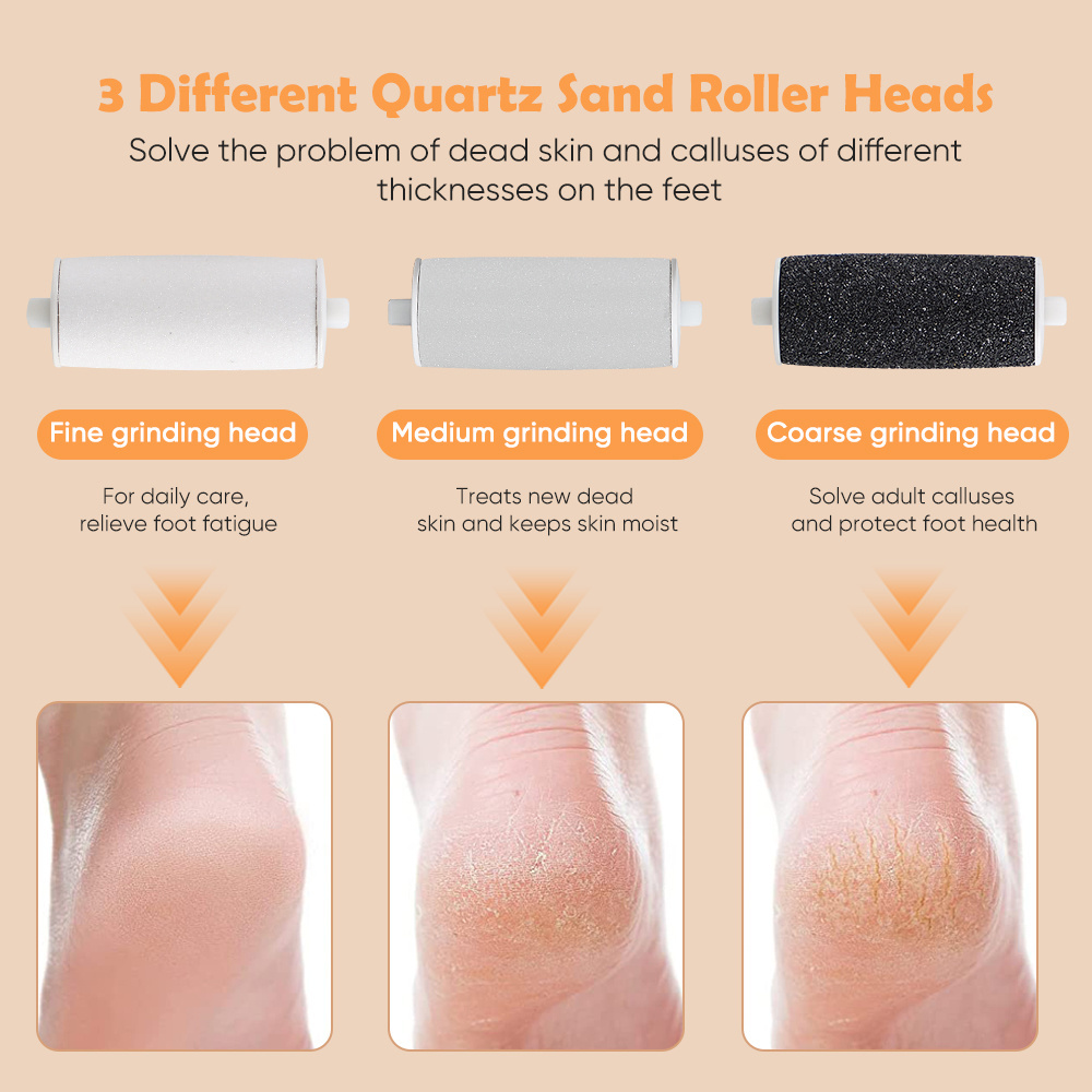 Electric Callus Remover for Feet with Rechargeable Waterproof Foot File with Vacuum