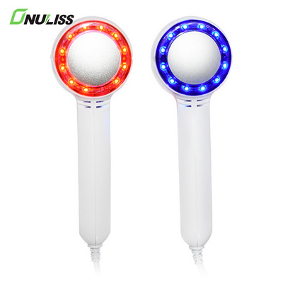 Portable Handheld Vibration Face Care Beauty Hot and Cool Cold Skin Care Facial Massager Device