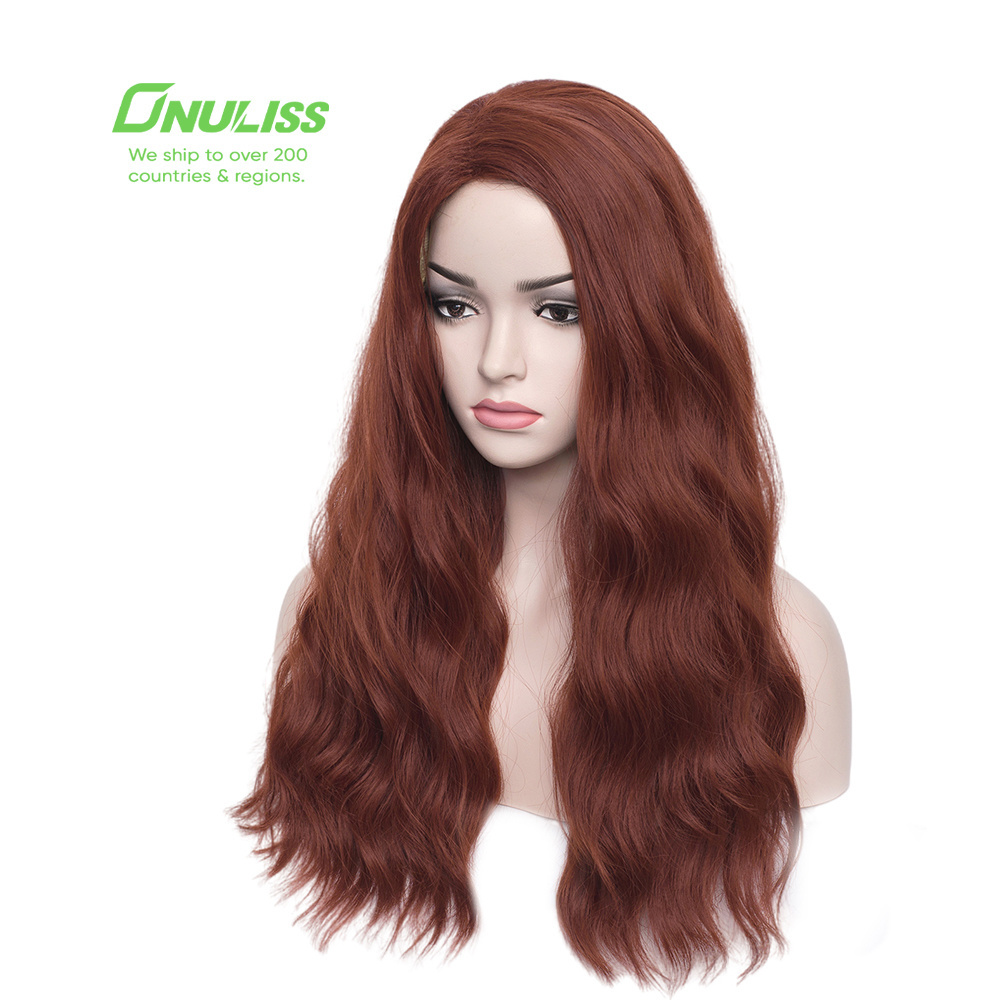 Women Halloween Cosplay Synthetic Human Hair Wigs Extensions Closure Wavy Curly Natural Perruque Full Lace Brazilian Human Hair