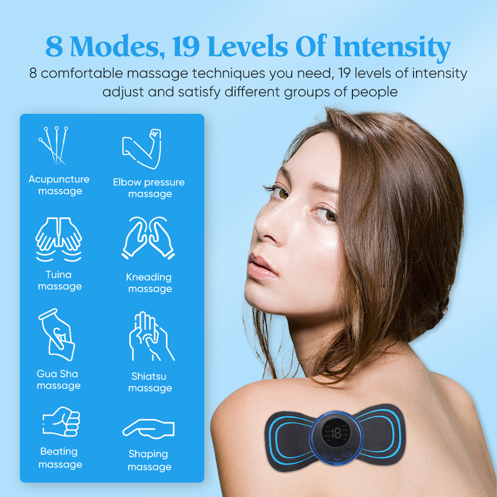 Physical Therapy Tens Unit Massager Electric EMS Neck Body Massager for Relieve Pain Tens Machine