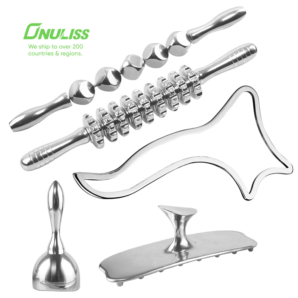 Private Label Metal Scalp Massager Medical Grade Stainless Steel Gua Sha Stainless Steel Guasha