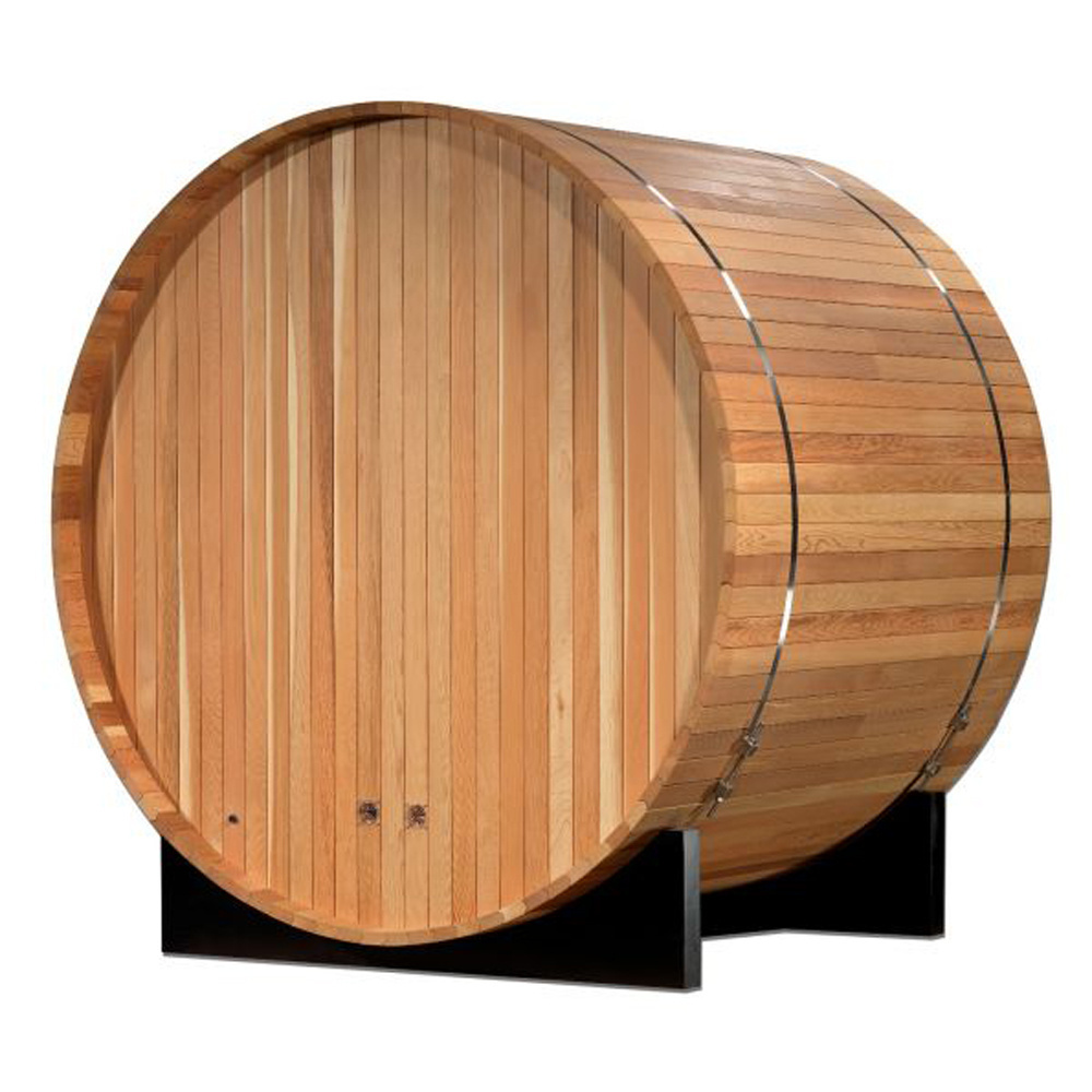 Outdoor Steam Sauna Wooden Kit 4 Person Barrel Infrared Sauna Room Outdoor