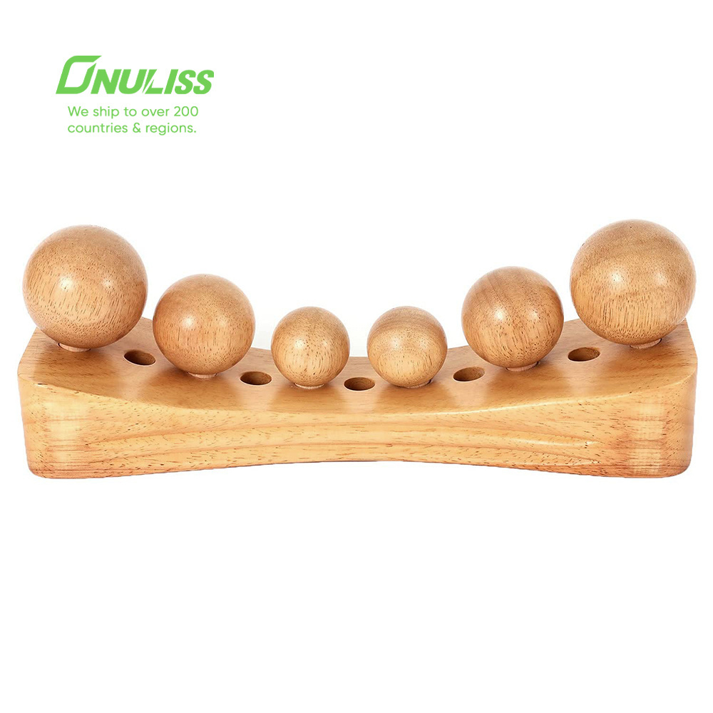 Massager Wooden Bamboo Back Scratcher Massage Stick Wood Body Massager