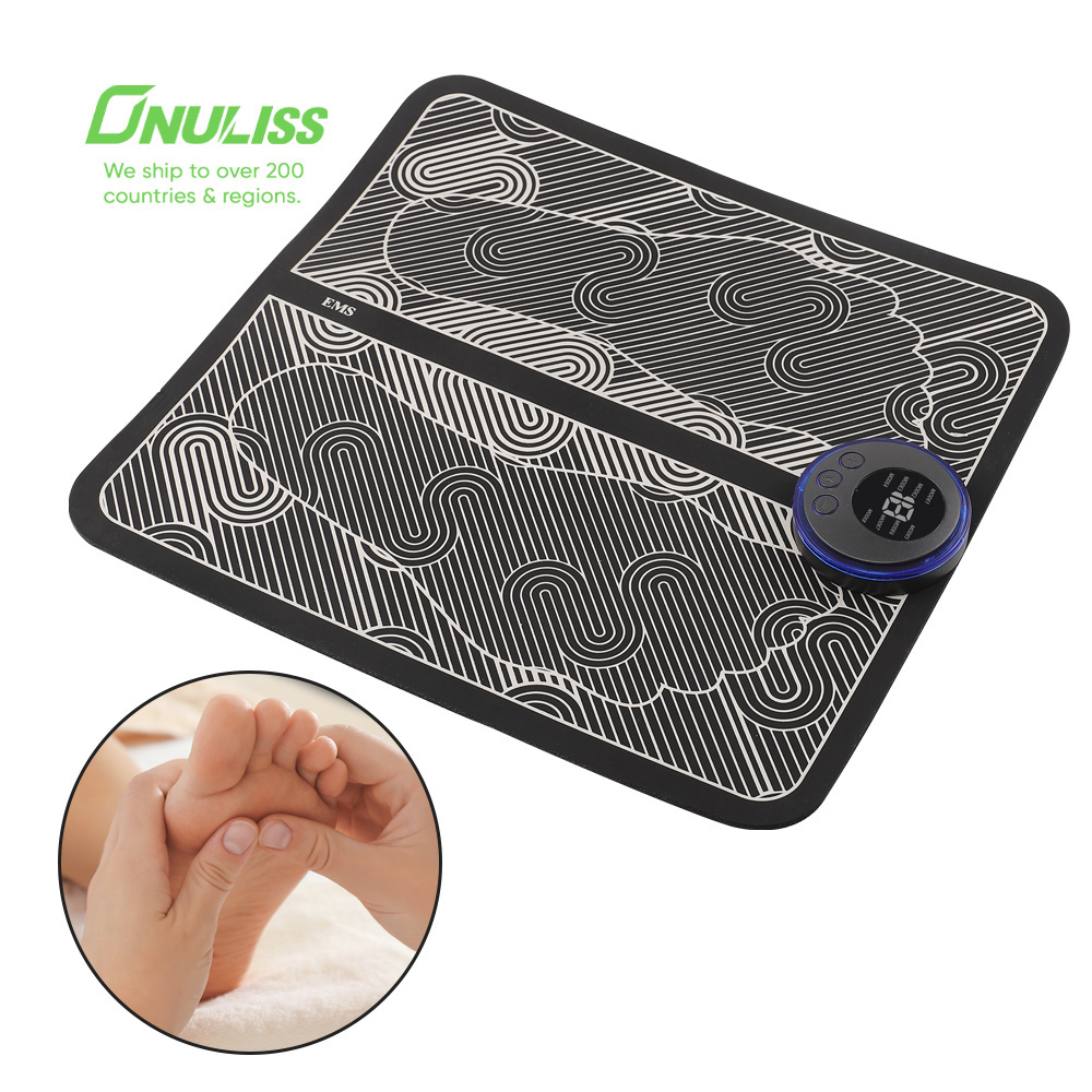 Portable Electric EMS Foot Massager Physiotherapy Bioelectric Acupoints Stimulator Mat for Body Muscle Relaxation