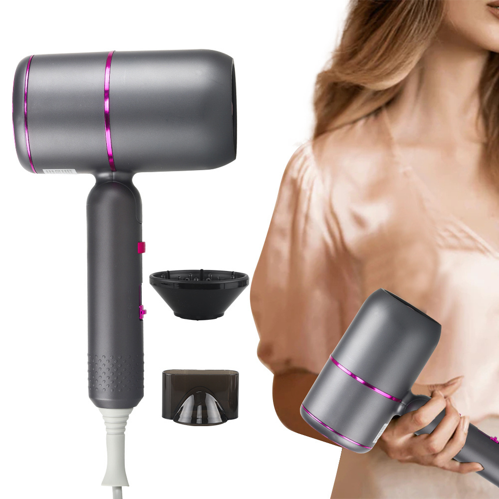 Lightweight Blow Dryer Professional Hairdryer with Folding Handle Concentrator Attachment Hair Dryer for Women Men