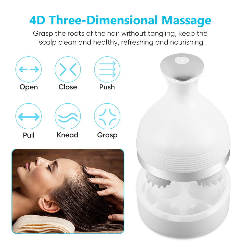 Portable Electric Head Massager Handheld with Kneading Scalp Massager Head Scratcher for Full Body Massage