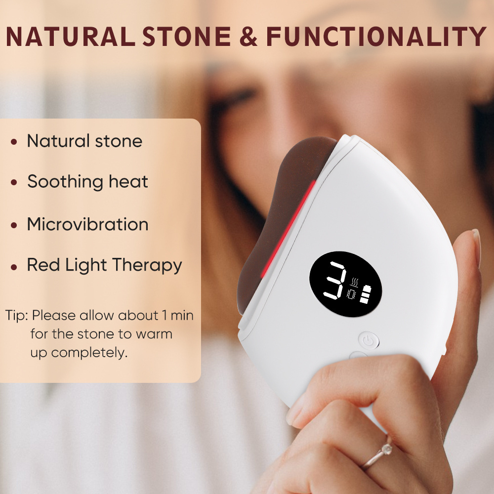 Electric Gua Sha Custom Logo Vibration Face Massager Wrinkle Face Lift Device Facial Skin Roller Massager Tool Gua Sha Set