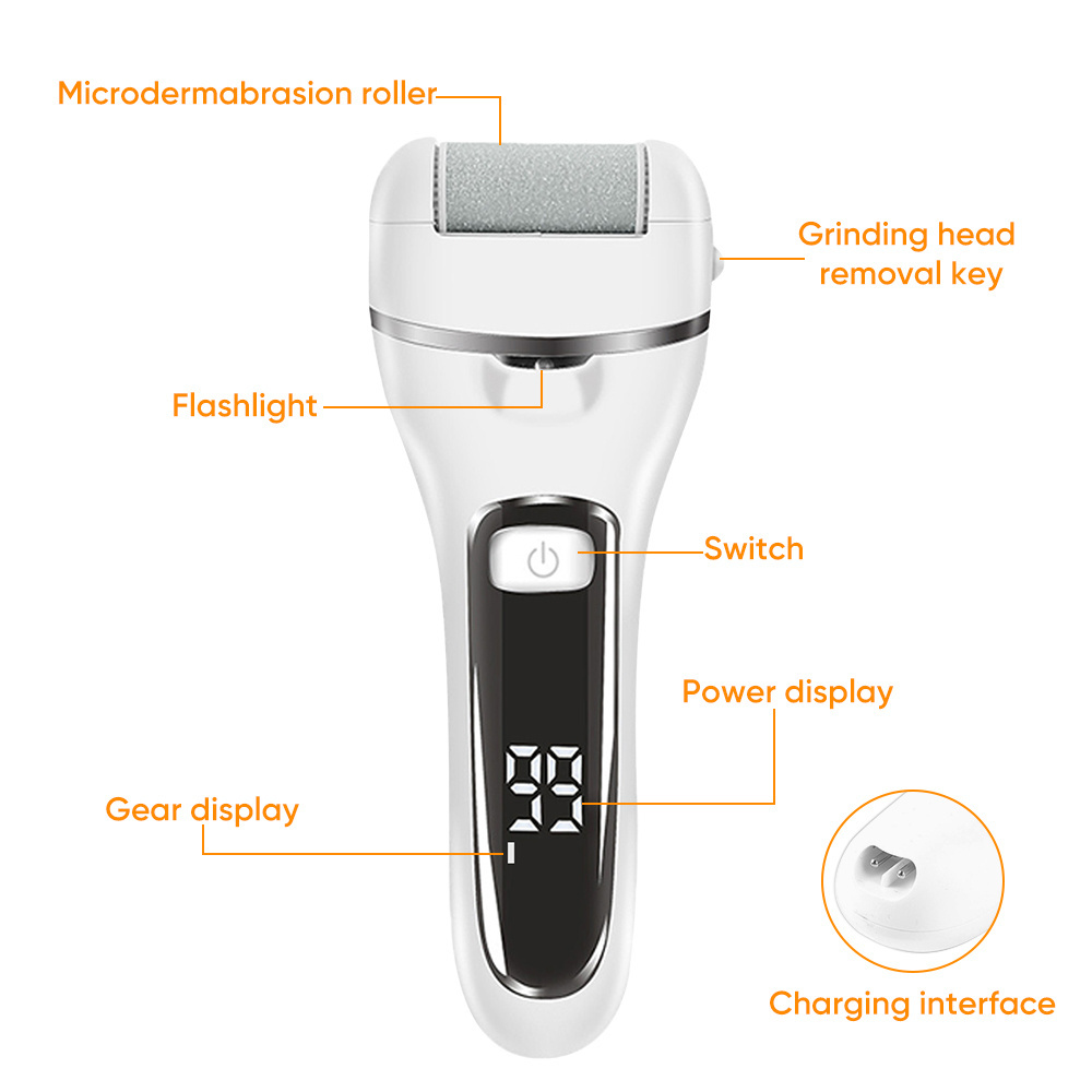 Best Selling USB Rechargeable Hard Skin Foot File Callus Remove Trimmer Electric Callus Remover for Feet