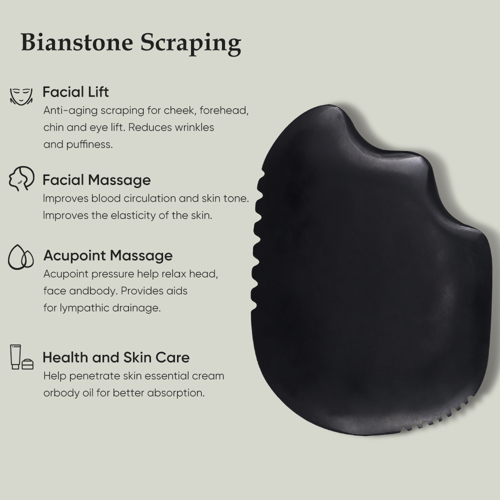 Facial Gua Sha Stone Body Guasha Tool for Face Body Bian Stone Gua Sha Tools