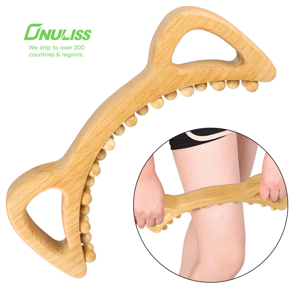 Custom Wooden Lymphatic Drainage Tool GuaSha Scraping Tools Wood Therapy Massager Body Sculpting Tool