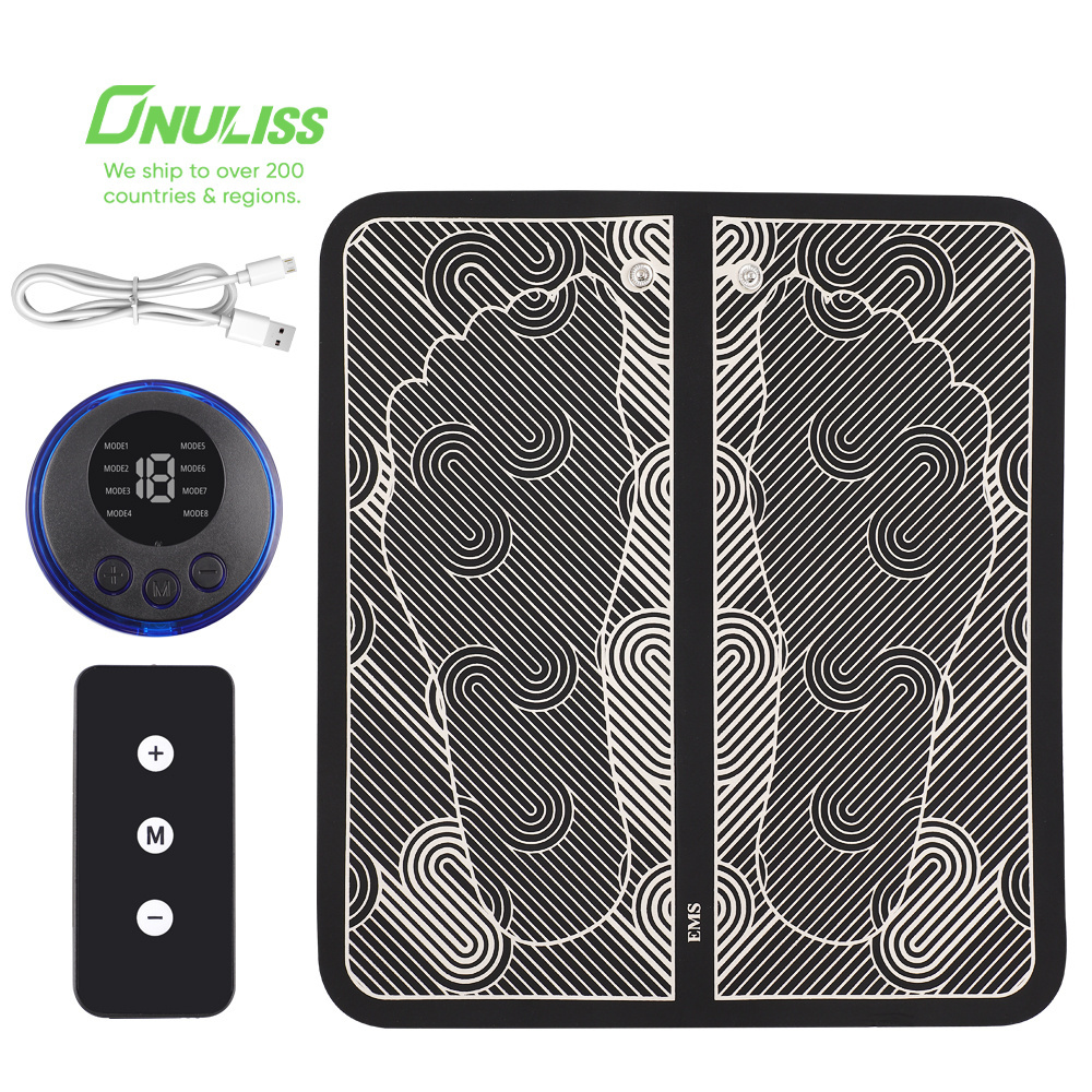 Portable Electric EMS Foot Massager Physiotherapy Bioelectric Acupoints Stimulator Mat for Body Muscle Relaxation