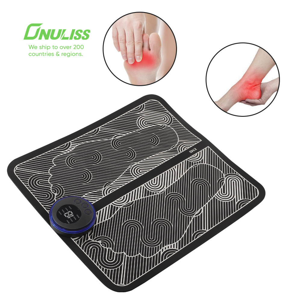 Portable Electric EMS Foot Massager Physiotherapy Bioelectric Acupoints Stimulator Mat for Body Muscle Relaxation