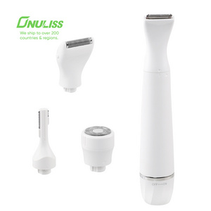 Lady Electric Razor 4 In 1 Hair Remover Lady Women Shaver  Painless Hair Remover With Light For Nose, Lips, Face, Body