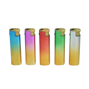 Cheap Custom logo Metal Pocket windproof gas lighter Electric Smoking lighter