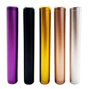 Wholesale Cheap Portable Mini Waterproof  Metal Aluminium Storage Container Jar Cigar Tube