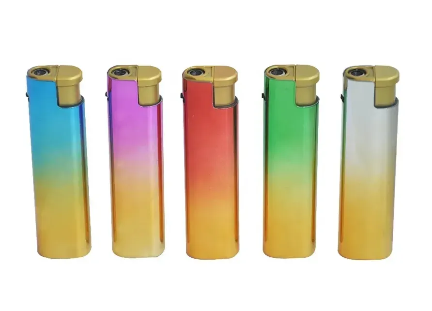 Cheap Custom logo Metal Pocket windproof gas lighter Electric Smoking lighter