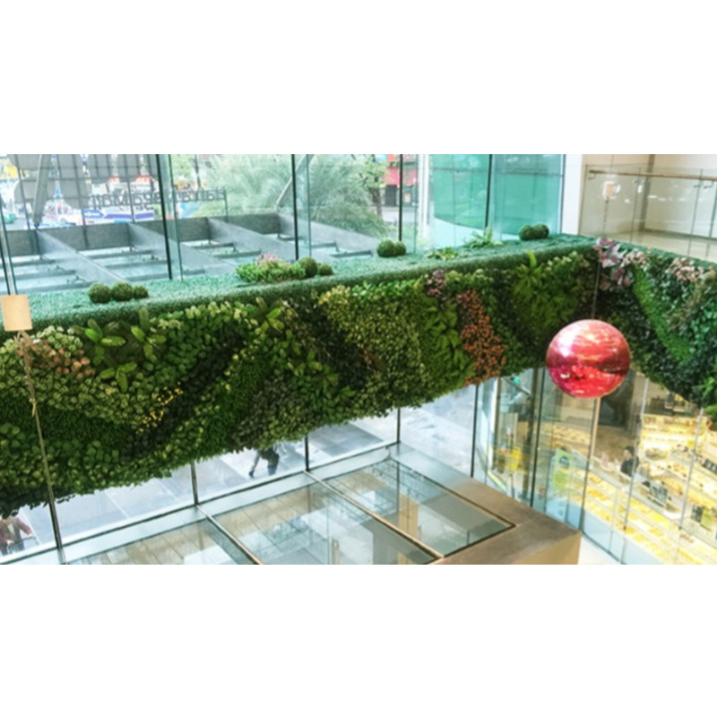 Silk Vertical Green Plant Wall Grass Wall Leaves Wall Decor