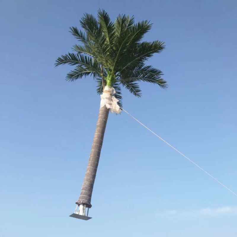 Tall Large Plastic Coconut Palmeras Artificiales Pink Palm Trees for Shopping mall