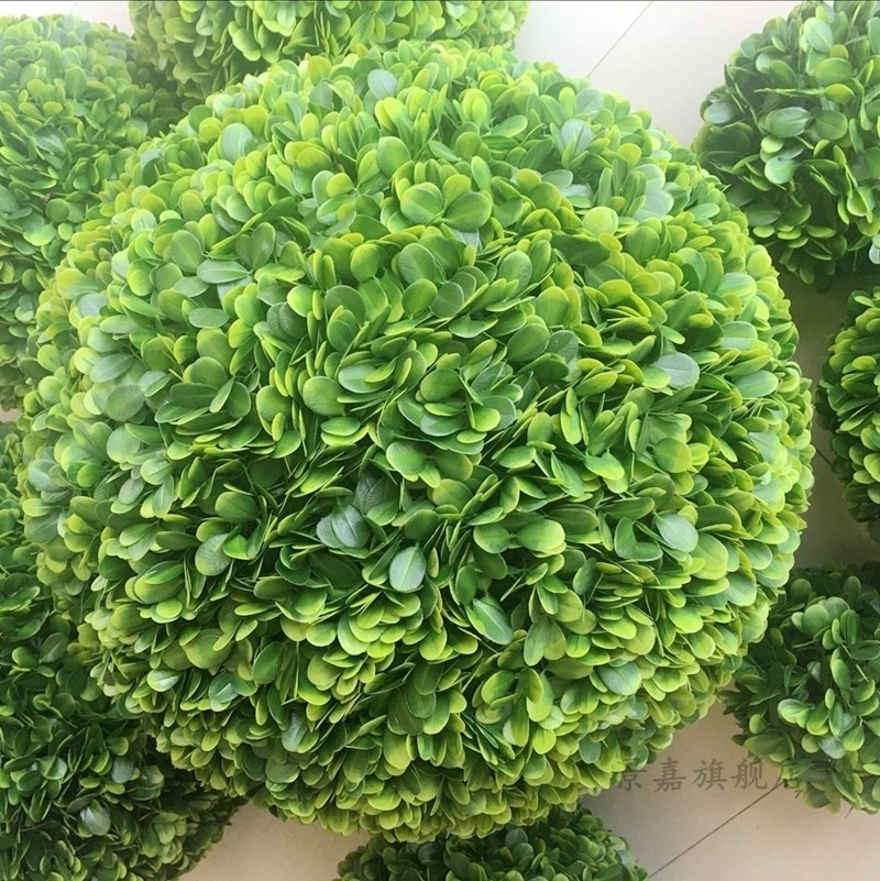 Wholesale Plastic Grass Topiary Hanging Ball Artificial Boxwood For Indoor Outdoor Decoration