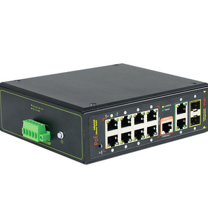 ONV Manageable Outdoor Industrial Ethernet 10 port Network Switch PoE