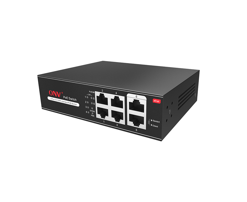 Fresh price for 6-port 10/100Mbps PoE Switch 250m extend for Intelligent Monitoring devices