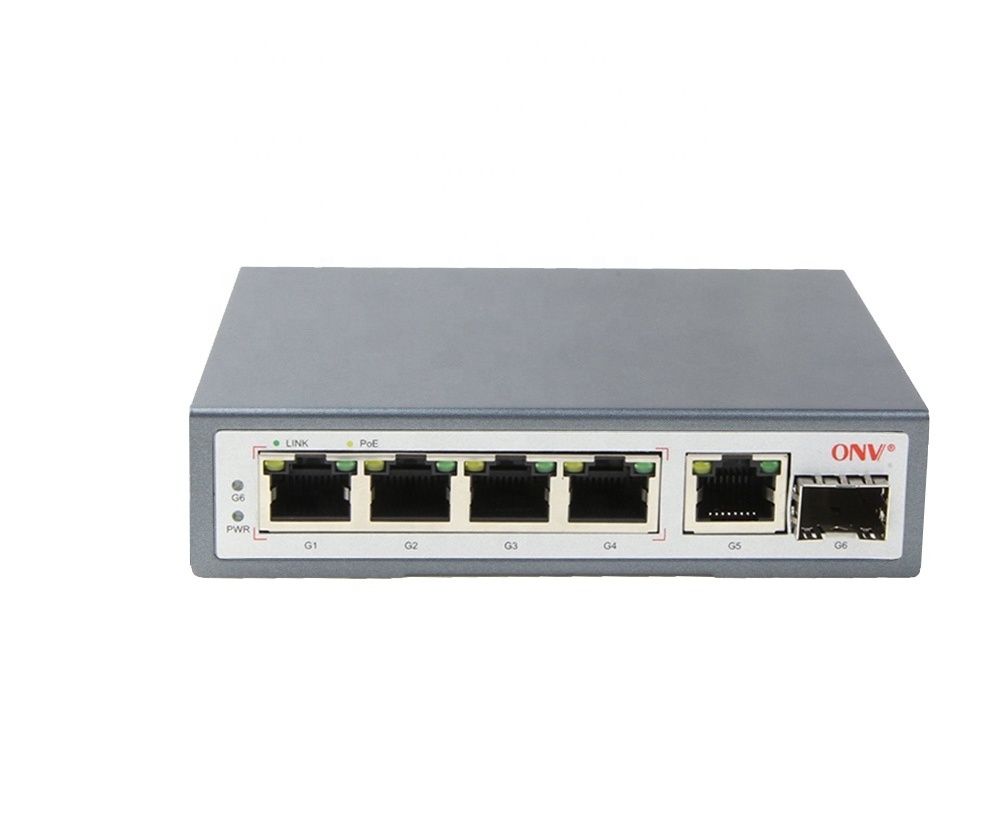 Ethernet switch 4 port  Rack mount 4-port gigabit poe switch 4 ports poe