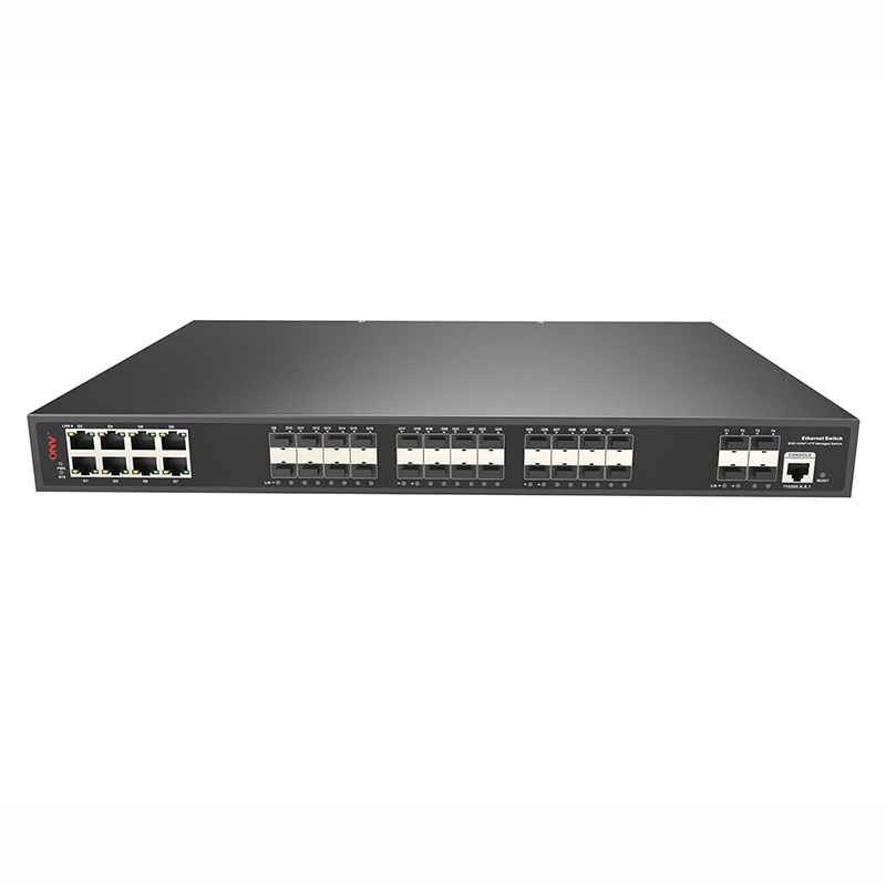 OEM CE FCC ROHS Ethernet Switch 32 Ports Gigabit Optical Fiber SFP 10G L3 WEB Managed Core Switch